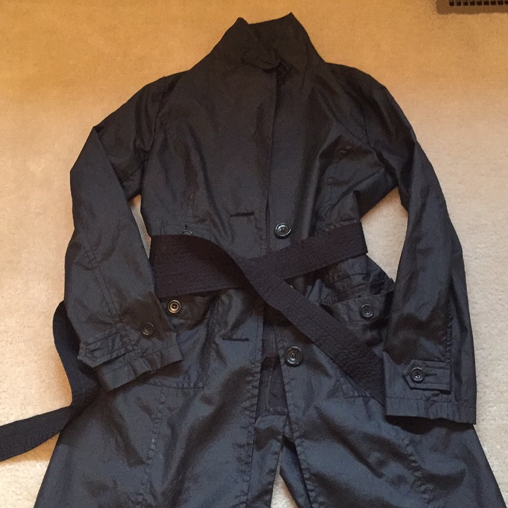 Black trench coat